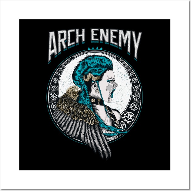 Arch enemy Illustration Wall Art by jhony-caballero-store